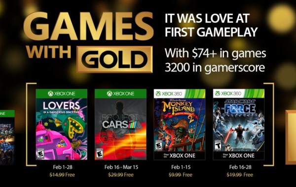 February 2017 Games with Gold for Xbox One & Xbox 360